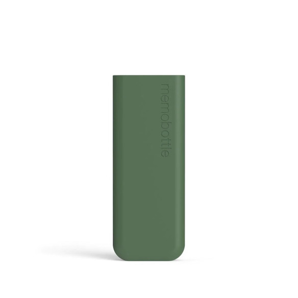 Чехол для бутылки Memobottle Slim, зеленый  Защита от падения • Защита от царапин • Сохраняет тепло содержимого бутылки • Изготовлен из безопасных и экологичных материалов