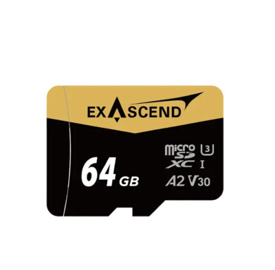 Карта памяти Exascend SDXC Catalyst UHS-I microSD V30 64GB + адаптер SD