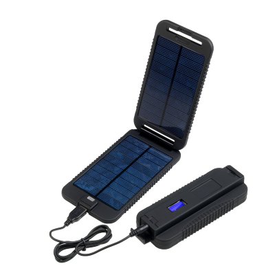 Внешний аккумулятор с солнечной батареей PowerTraveller 9000 mAh Powermonkey Extreme Black