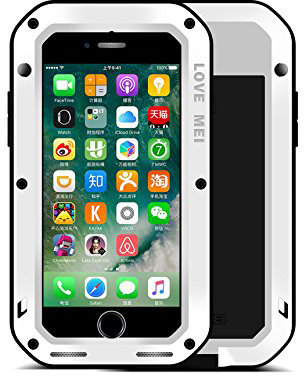 Противоударный чехол Love Mei Powerful White для iPhone 8/7  Противоударный чехол с защитой от влаги и пыли