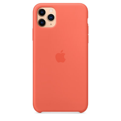 Силиконовый чехол Apple Silicone Case Orange (Спелый клементин) для iPhone 11 Pro Max  Оригинальный аксессуар • Премиальное качество • Силиконовая поверхность приятна на ощупь • Продуманная эргономика • Не влияет на беспроводную зарядку