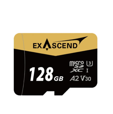 Карта памяти Exascend SDXC Catalyst UHS-I microSD V30 128GB + адаптер SD