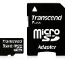 Карта памяти Transcend microSDHC 8 Gb Class 10 + Adapter