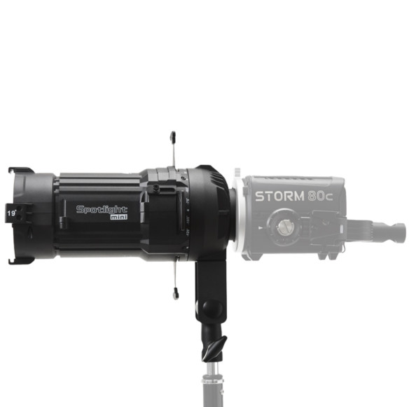 Проекционная насадка Aputure Spotlight mini 19° Lens Kit для STORM 80c  Байонет насадки Mini Bowens ProLock • Совместимость Aputure STORM 80c