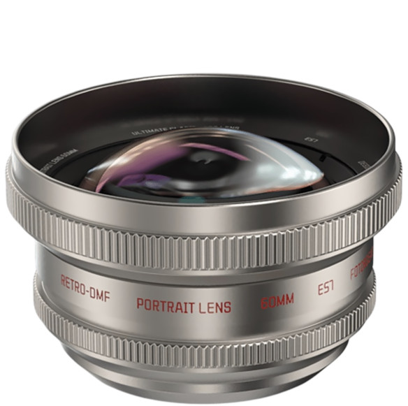 Объектив FotorGear Retro 60mm Portrait для смартфона  Фокусное расстояние 60 мм • Байонет объектива T-mount (Moment T-series) • Тип объектива Portrait (портретный) • Материал алюминий, оптическое стекло • Угол обзора 48° • Минимальная дистанция фокусировки 400 мм • Максимальное увеличение 2.5x