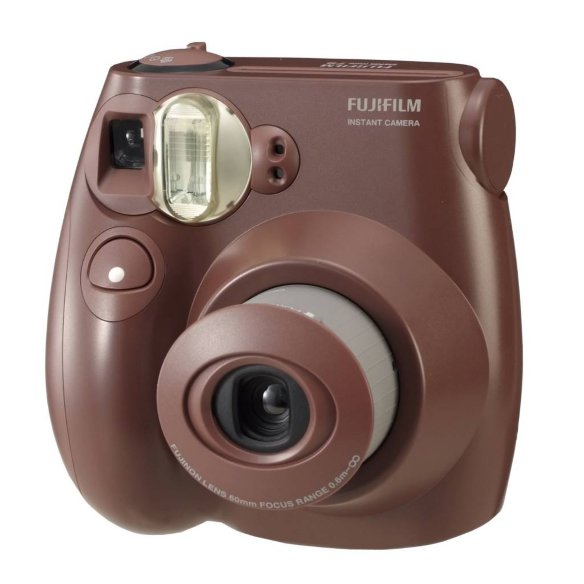 Фотоаппарат моментальной печати Fujifilm Instax Mini 7S Choco  Fujinon Lens • Фокусное расстояние 60 мм • Размер фотографии 62x46 мм • Автоспуск