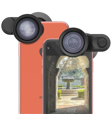 Комплект профессиональных объективов Olloclip Super-Wide + Telephoto Pro Lenses для iPhone XR