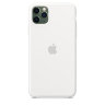 Силиконовый чехол Apple Silicone Case White (Белый) для iPhone 11 Pro Max