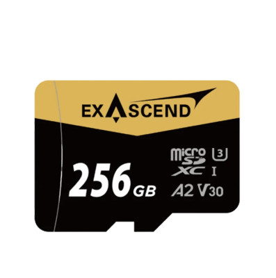 Карта памяти Exascend SDXC Catalyst UHS-I microSD V30 256GB + адаптер SD