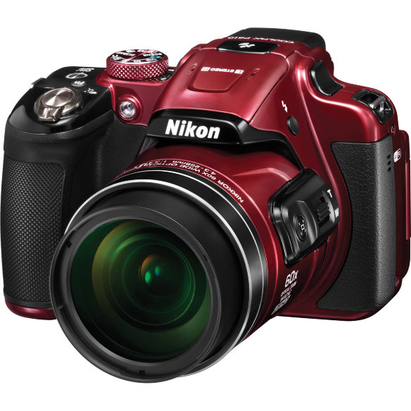 Цифровой фотоаппарат Nikon Coolpix P610 Red  Фотокамера с суперзумом • Матрица 16.76 МП (1/2.3") • Оптический зум 60x • Поворотный экран 3"