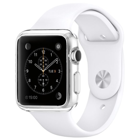 Клип-кейс Spigen для Apple Watch (38mm) Liquid, кристально-прозрачный (SGP11484)  Защита  от пыли и царапин для ваших Apple Watch. Доступны все элементы управления