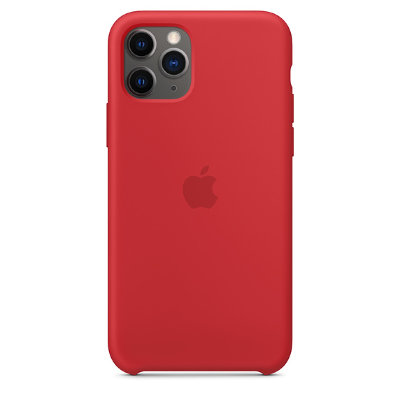 Силиконовый чехол Apple Silicone Case PRODUCT RED (Красный) для iPhone 11 Pro