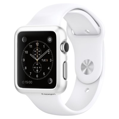 Клип-кейс Spigen для Apple Watch (38mm) Thin Fit, белый (SGP11488)
