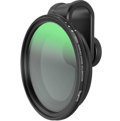 Светофильтр SmallRig MagEase Magnetic VND2-32 (1-5 Stop)  Линз в комплекте 1 шт • Вид фильтра ND (нейтральный) • Сила эффекта 2 - 32 • ND Stop 1 — 5 • Регулируемый • Магнитное крепление