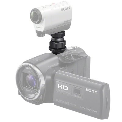Адаптер площадки Sony VCT-CSM1 для Sony Action Cam  Подключение экшн-камеры Action Cam к другой видеокамере Sony • Синхронизация видеозаписи на нескольких устройствах