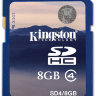 Карта памяти Kingston SDHC 8 Gb Class 4
