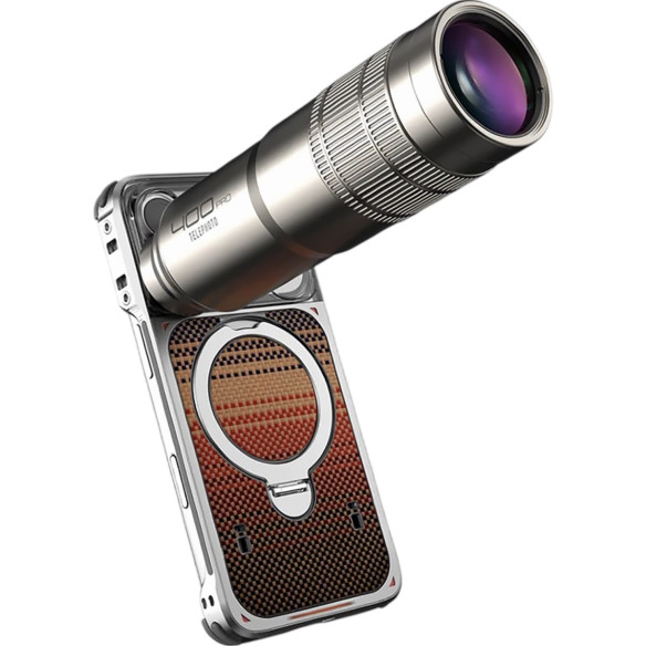 Объектив FotorGear Retro 400mm Pro Telephoto T-Mount  Фокусное расстояние 400 мм • Байонет объектива T-mount (Moment T-series) • Тип объектива Telephoto (телеобъектив) • Конструкция 13 элементов в 12 группах • Угол обзора 10°