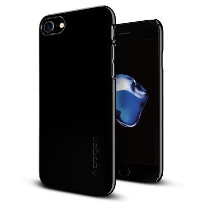 Клип-кейс Spigen для iPhone 8/7 Thin Fit Jet Black 042CS20845  Один из самых тонких и легких чехлов для iPhone 8/7