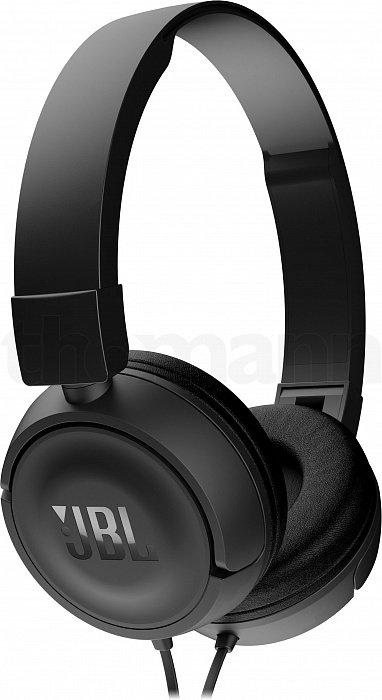 Наушники JBL T450 Black  Легковесная конструкция • Встроенный микрофон • Плоский кабель • PureBass