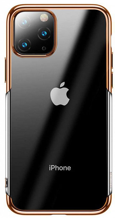 Чехол Baseus Shining Case Gold для iPhone 11 Pro Max  Прочный и гибкий TPU • Малая толщина • Стильный дизайн • Усиленные углы