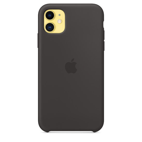 Силиконовый чехол Apple Silicone Case Black (Черный) для iPhone 11  Оригинальный аксессуар • Премиальное качество • Силиконовая поверхность приятна на ощупь • Продуманная эргономика • Не влияет на беспроводную зарядку