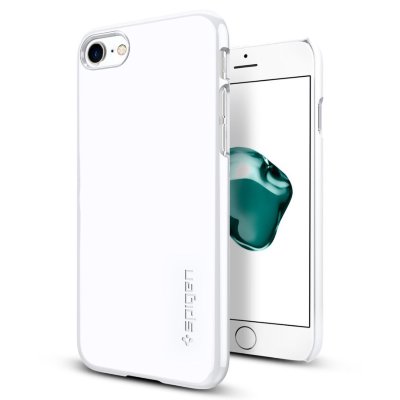 Клип-кейс Spigen для iPhone 8/7 Thin Fit Jet White 042CS21037