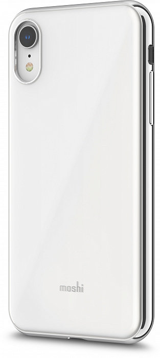 Чехол Moshi iGlaze для iPhone XR White  Гибридная конструкция • Металлизированная рамка • Соответствие оборонным стандартам • Приподнятая рамка для защиты дисплея