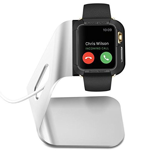 Подставка Spigen Apple Watch Stand S330 для Apple Watch (38 и 42mm) (SGP11555)  Качественная и удобная подставка из алюминия,. Прорезиненная противоскользящая подставка.