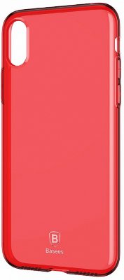Чехол Baseus Simple Series Case  Transparent Red для iPhone X/XS