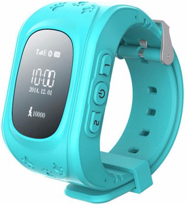Детские часы-телефон с GPS Кнопка жизни К911 Light Blue