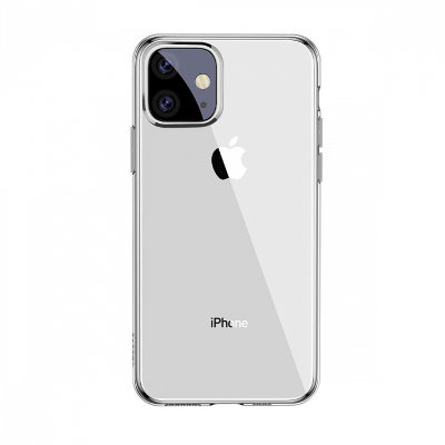 Чехол Baseus Simplicity Series Transparent для iPhone 11  Изготовлен из прочного и гибкого термополиуретана • Защищает от царапин • Укороченные бортики вдоль экрана • Дополнительная защита для камеры