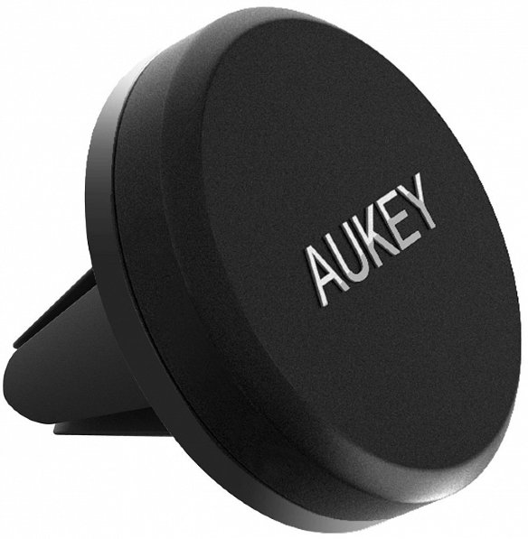 Автомобильный магнитный держатель Aukey Air Vent Magnetic Phone Mount (Black)  Прочная фиксация • Две пластины в комплекте • Простая установка
