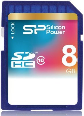 Карта памяти Silicon Power SDHC 8 Gb Class 10  Карта памяти Silicon Power • SDHC • 8 Гб • Class 10