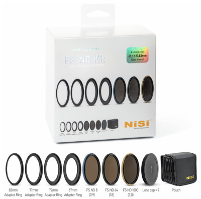 Комплект светофильтров NiSi SWIFT FS ND Kit (8+64+1000) 67-82мм