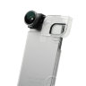 Объектив Olloclip 4-in-1 Lens Set для iPhone SE/5/SS Grey Lens / Black Clip + прозрачный чехол для iPhone