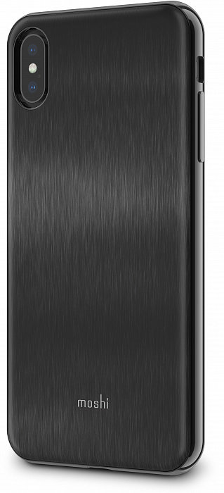 Чехол Moshi iGlaze для iPhone Xs Max Black  Гибридная конструкция • Металлизированная рамка • Соответствие оборонным стандартам • Приподнятая рамка для защиты дисплея