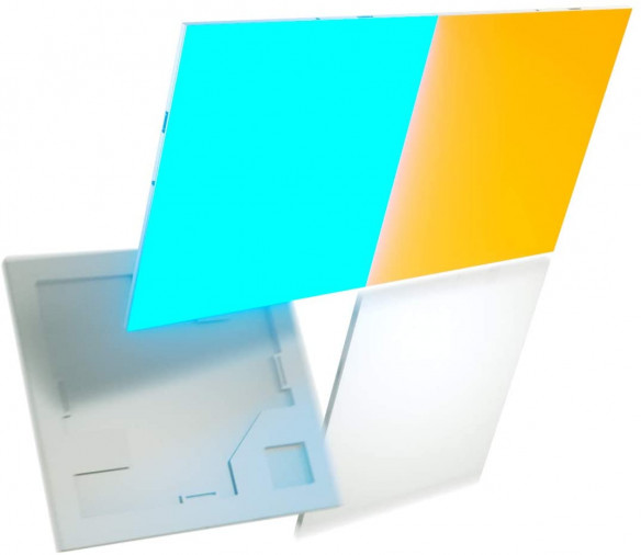 Комплект умных ламп Nanoleaf Canvas Smarter Kits (4 панели)  • 4 панели в комплекте • Для базового набора Nanoleaf Canvas Smarter Kit • Набор соединителей и креплений • Долгий срок службы
