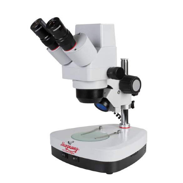Микроскоп стерео Микромед МС-2-ZOOM Digital  Цифровой микроскоп • Выведение изображения на экран ПК • Встроенная камера 2МП