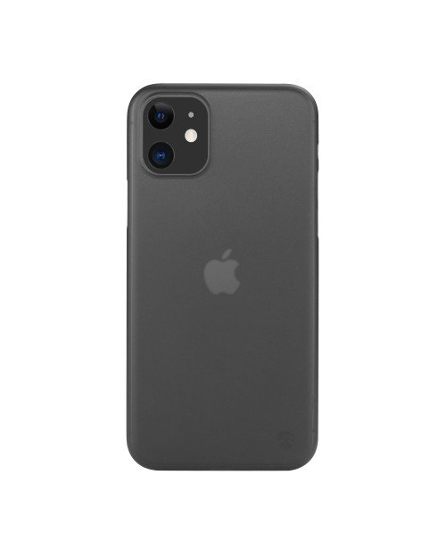 Чехол SwitchEasy 0.35 Transparent Black (Затемненный) для iPhone 11  Ультратонкий тонкий • Не оставляет отпечатков пальцев • Защита на 360°