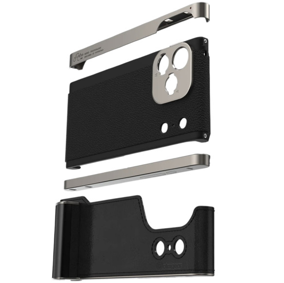 Чехол FotorGear Retro Kit для iPhone 17 Pro  Совместимое устройство iPhone 17 Pro • Особенности конструкции Apple MagSafe • Крепление для мобильной оптики 67мм (адаптер светофильтра), T-mount (байонет для объектива) • Вид чехла накладка • Материал алюминий, пластик