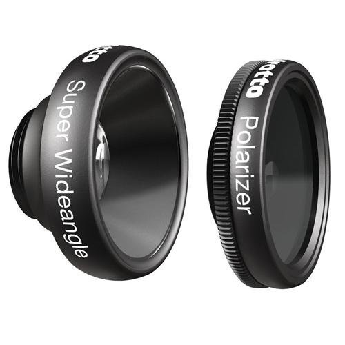 Комплект объективов Manfrotto MOKLYP6-SWP для чехла KLYP+ (Super Wideangle и Polarizer)  Комплект объективов для телефона • Для чехла KLYP+ 