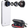 Набор из 4-х объективов Muvit для смартфонов (Polarizer + Fisheye + Macro + Wide)
