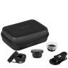 Премиум набор из 3х объективов Sirui 3-Lens Mobile Phone Kit (Wide 18mm, Macro, Fisheye 180º) Black
