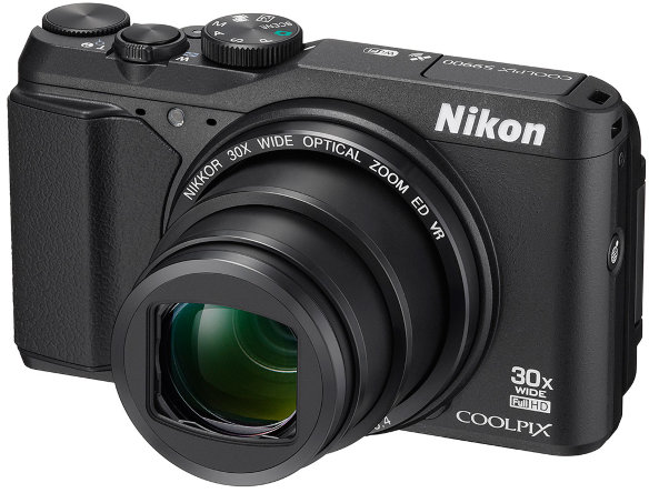 Цифровой фотоаппарат Nikon Coolpix S9900 Black  Фотокамера с суперзумом • Ретро-дизайн • Матрица 16 МП (1/2.3") • Оптический зум 30x • Поворотный экран 3" • Встроенный GPS, ГЛОНАСС и QZSS • Режим панорамы