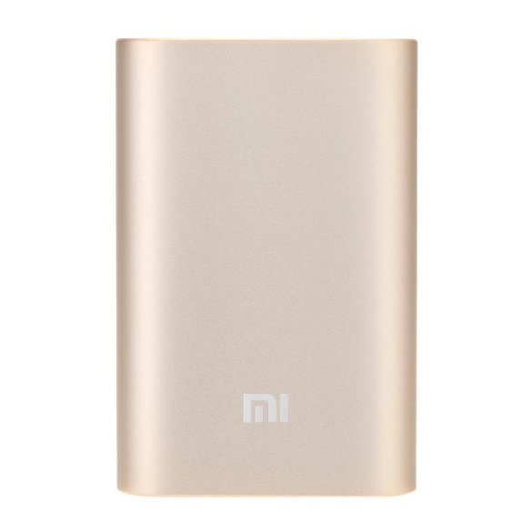 Внешний аккумулятор 10000 mAh Xiaomi Mi Power Bank Portable Charger 10000 Gold  Емкость 10000 мА⋅ч • Максимальный ток 2.1 А • Разъем USB • Защита от перегрузок тока • Утрапрочный корпус — выдерживает 50 кг