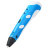 3D ручка SPIDER PEN START Blue + 40 метров пластика (трафареты в комплекте)  - 3D ручка SPIDER PEN START Blue