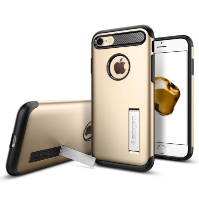 Чехол Spigen для iPhone 8/7 Slim Armor Champagne Gold 042CS20302
