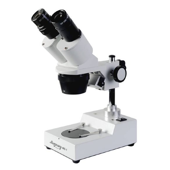 Микроскоп стерео Микромед МС-1 вар.1B (2х/4х)  Точная цветопередача • Точный и плавный механизм фокусировки • Высокая глубина резкости и отличный контраст
