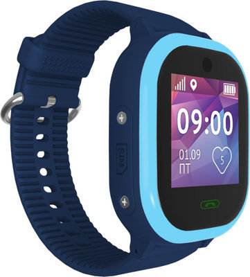 Водонепроницаемые детские часы-телефон с GPS Кнопка жизни Aimoto Ocean Blue