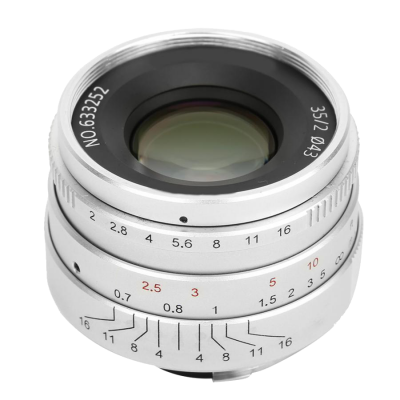 Объектив 7Artisans 35mm F2.0  Leica M Mount Silver